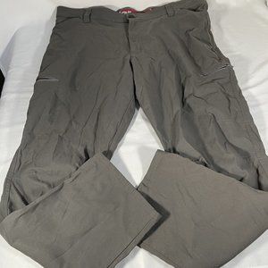 Wrangler Cargo Pants Camping Hiking Chino Stretch Nylon Gray 40x30